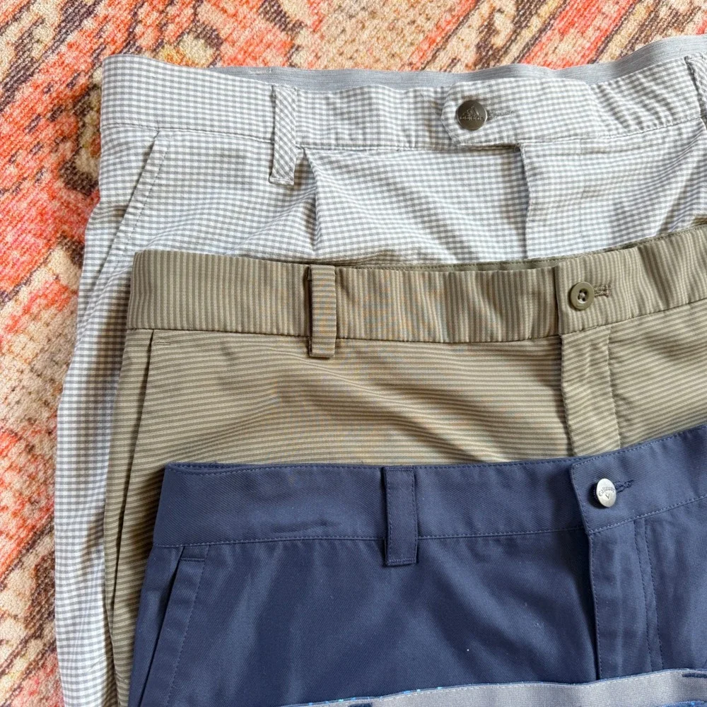 Golf Shorts Lot x4 Adidas Nike Callaway Mens 36 Multicolor Golf Athletic